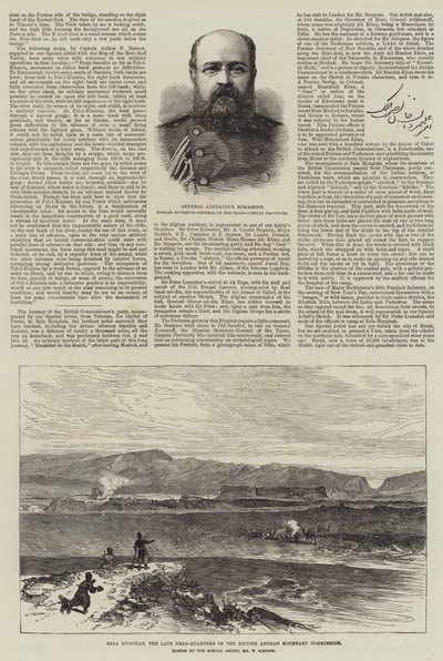 Avec la Commission de la frontière afghane - William Crimea Simpson